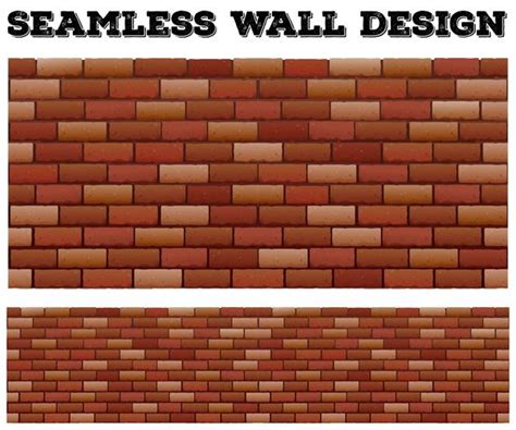 Seamless brick wall design 431183 Vector Art at Vecteezy