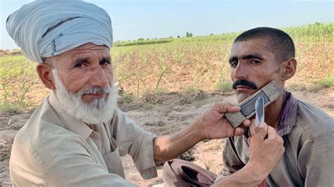 ASMR Fast Beard Shaving Just Pice Of Iron With Barber Old ASMR ABi