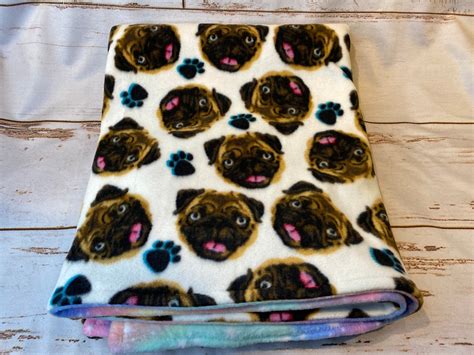 Pug blanket fleece blanket pug lover gift gift for pug | Etsy