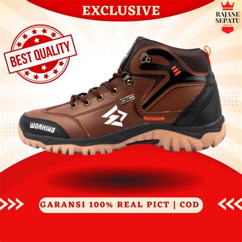 Jual Sepatu Boot Fashion Pria Working Original Sepatu Hiking