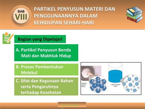 Partikel Penyusun Benda Dan Makhluk Hidup Kelas 9 Rikapptx