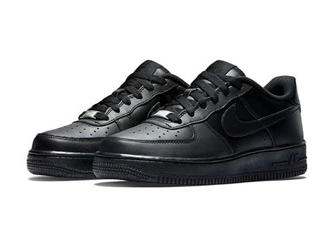 Nike AIR FORCE 1 All Black Low Sneakers 315122-001 Size EU36-46