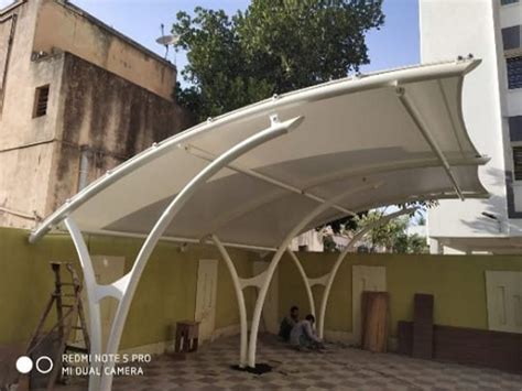 PVC Tensile Car Parking Shade Paint Coated At Rs 200 Square Feet In