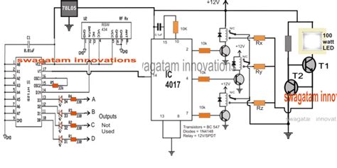 Circuito Controlador De Intensidade Da L Mpada Solar Controle Remoto