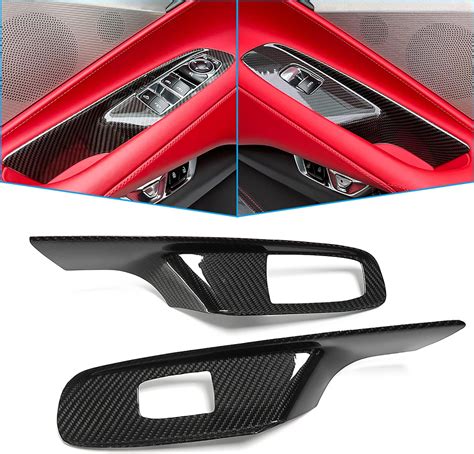 Amazon Yipmotiv Car Genuine Carbon Fiber Upper Speaker Cover For