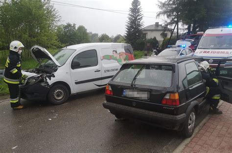 Wypadek w Brzeszczach Jedna osoba poszkodowana Oświęcim112 pl