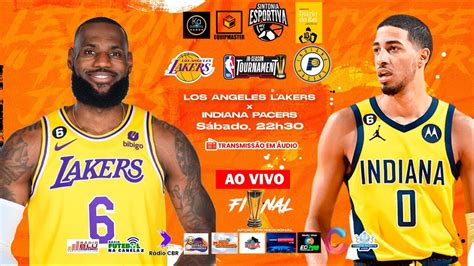 Los Angeles Lakers X Indiana Pacers Copa Da Nba Final Em Jogo Nico