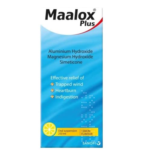 Maalox Plus Suspension 250ml Knightsbridge Pharmacy