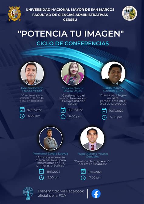 Ciclo De Conferencias Potencia Tu Imagen Facultad De Ciencias