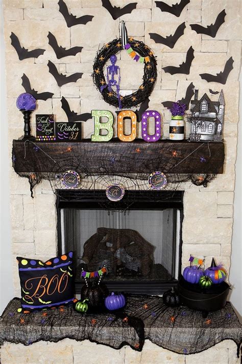 60+ Halloween Mantel Décor to Bring in the Spooky Ambiance Alive