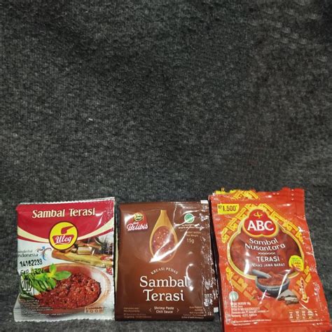 Sambal Terasi Sachet Belibis Sambal Uleg Finna Sambel Terasi Abc Sachet