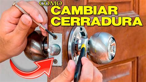 Cómo CAMBIAR CERRADURA a una puerta de madera cómo cambiar chapa de