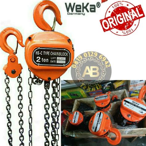 Jual Chain Block Cenblok Takel Hand 2 Ton 7 Meter Weka Germany Hoist