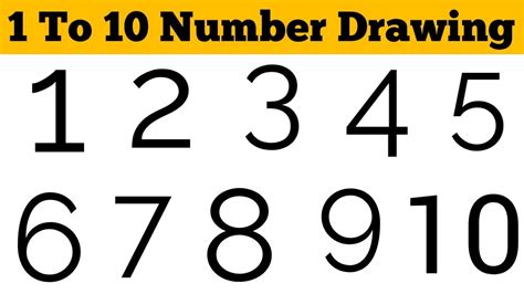 Number Drawing 1 To 10 How To Draw Anything From Number Easy