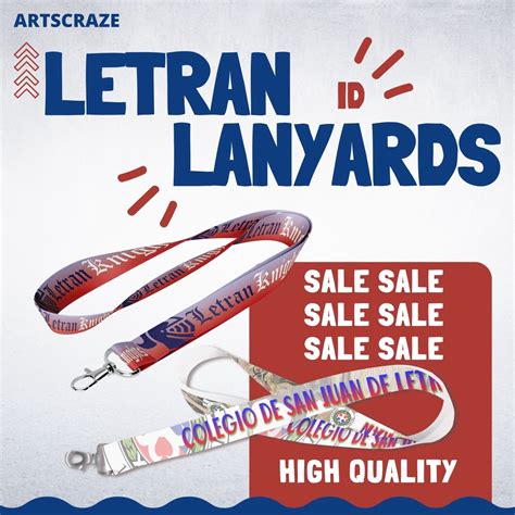 Colegio De San Juan De Letran High Quality Id Lanyardslace Shopee