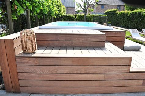 Aquasport Fx Zwemspa Met Houten Ombouw En Terras Realisaties