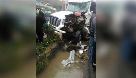 Huancayo Choque entre bus y camión dejó 31 heridos Sociedad La