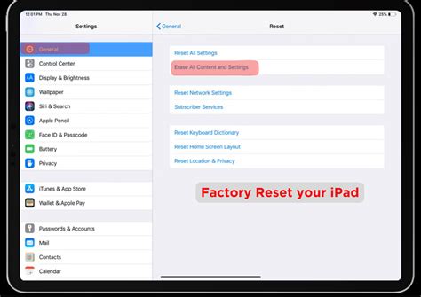 How To Reset Ipad Without Password Or Factory Setting