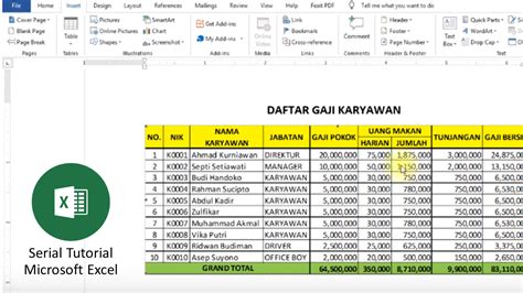 Cara Copy Tabel Excel Ke Word Dengan Rapi