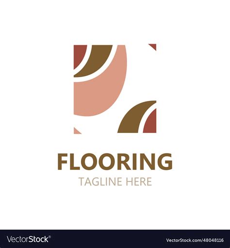 Flooring logo design custom layer company Vector Image