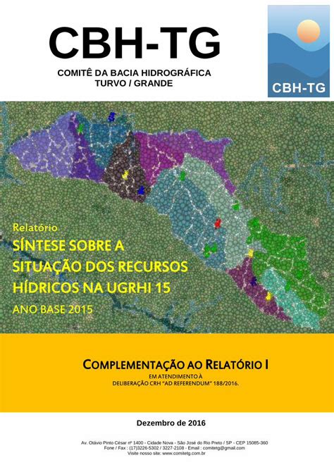 Pdf Cbh Tg Rs Cbh Comit Da Bacia Hidrogr Fica Turvo Grande