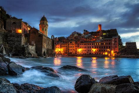 Vernazza at Sunset Photograph by Aaron Choi