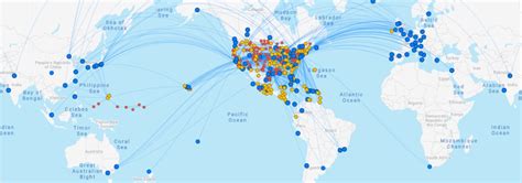 United Airlines Destinations Map