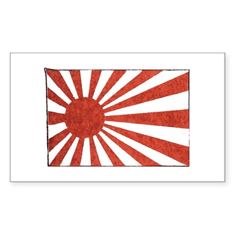 Vintage Japanese WWII Naval Flag Sticker (Rectangu by Japan_Naval