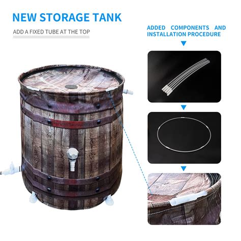 Snapklik KMJETNIVY Rain Barrel Anti Collapse Collapsible