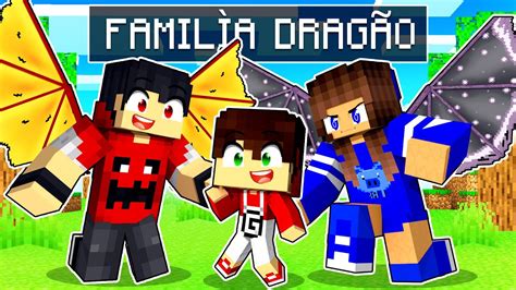 Fui ADOTADO pela FAMÍLIA DRAGÃO no Minecraft YouTube