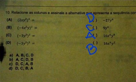 Assinale A Alternativa Que Apresenta A Sequência Correta - RETOEDU