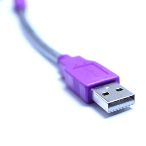 Purple Color Usb A Male To Micro Usb Cable With Metal Sleeve Usb Cable