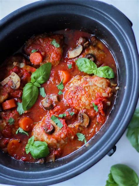 Slow Cooker Chicken Cacciatore