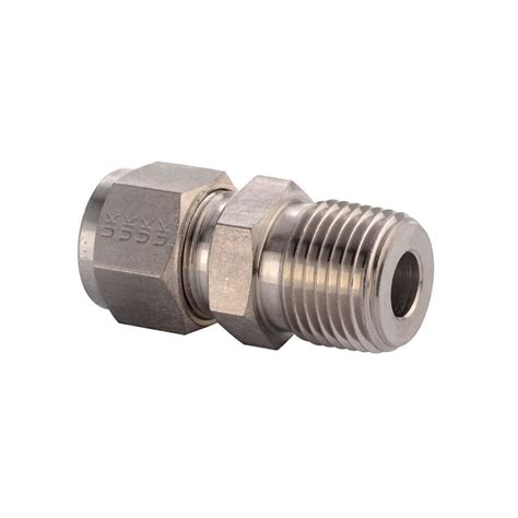 Parker 6MSC4N 316 Stainless Steel A LOK Series NPT Male Connector For