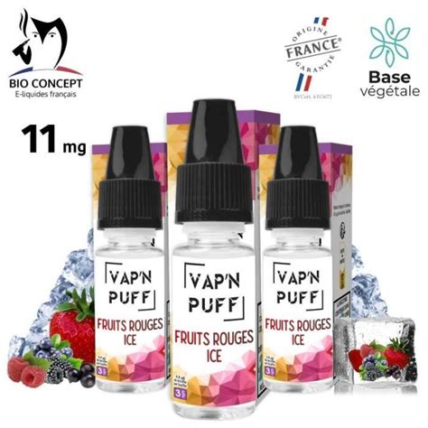 E Liquides Fruits Rouges Ice Vap N Puff Bioconcept Mg