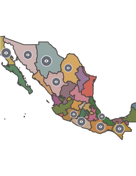 lugares turuisticos de algunos estados de la republica mexicana