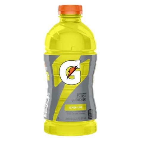 Gatorade® Yellow Lemon Lime Sports Drink Bottle 28 Fl Oz King Soopers