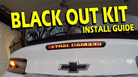 How To Install 3rd Brake Light Blackout Kit 1617 Camaro Ss Ls Lt