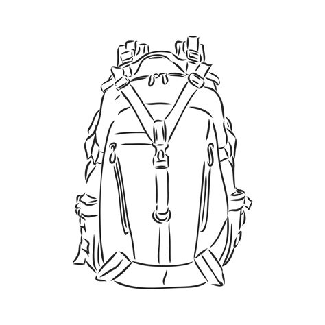 backpack vector sketch 19139564 Vector Art at Vecteezy