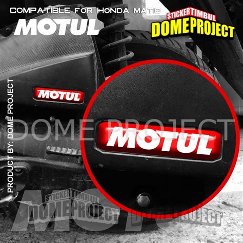 Jual Stiker Motor Honda Emblem Timbul Esp D Logo Motul Box Filter