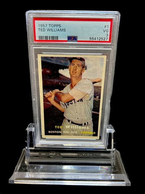 Topps Baseball Ted Williams Vintage Card Graded Psa Very Good