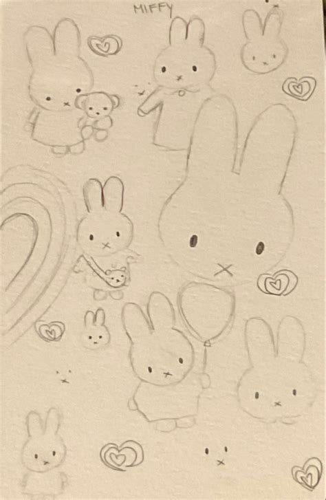 Miffy Cute Doodles Drawings Book Art Doodle Art Designs