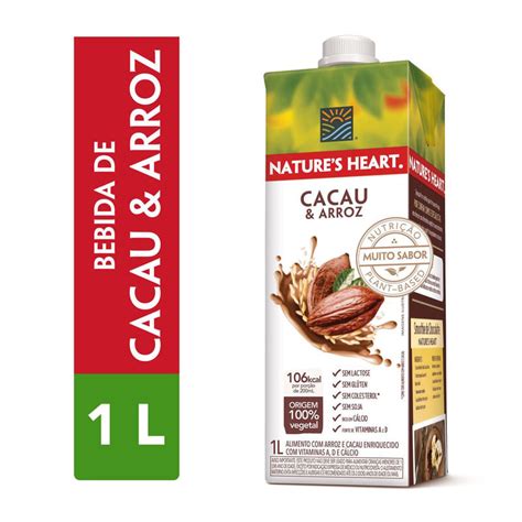 Bebida Vegetal Natures Heart Cacau E Arroz 1l Sams Club