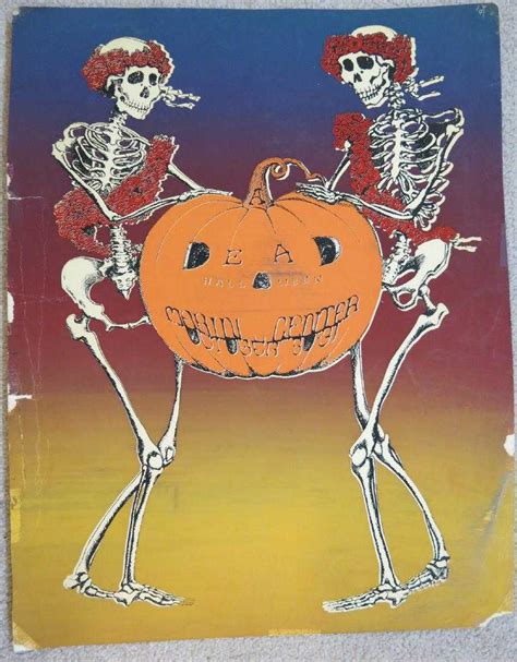 Vintage Grateful Dead Halloween Marin Center Poster