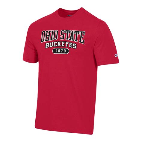 Ohio State Buckeyes Super Fan Twill Scarlet T Shirt Shop Osu Buckeyes