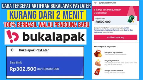 Cara Aktifkan Bukalapak Paylater Terbaru Gampang Disetujui Pinjam