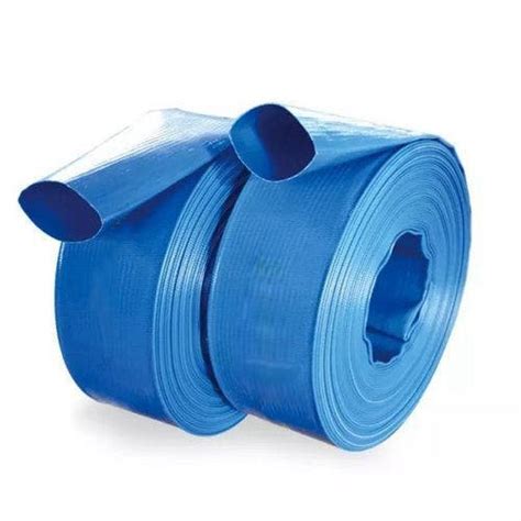 Blue 4 Inch LDPE Lay Flat Hose Pipe Length Of Pipe 200 250Feet At Rs