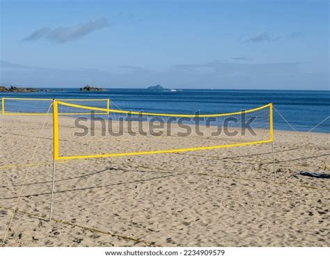 Yellow Beach Volleyball Nets On Mount Stock Photo 2234909579 | Shutterstock