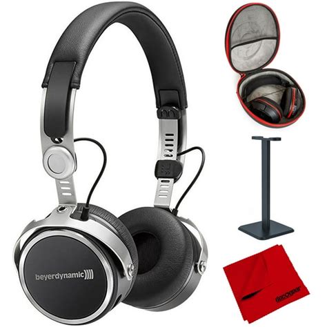 BeyerDynamic Aventho Wireless Bluetooth On-Ear Headphones Black (717440) with Full Size ...