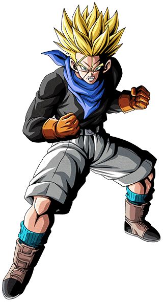 Super Saiyan Gt Trunks Dokkan Battle Render 2 By Princeofdbzgames On